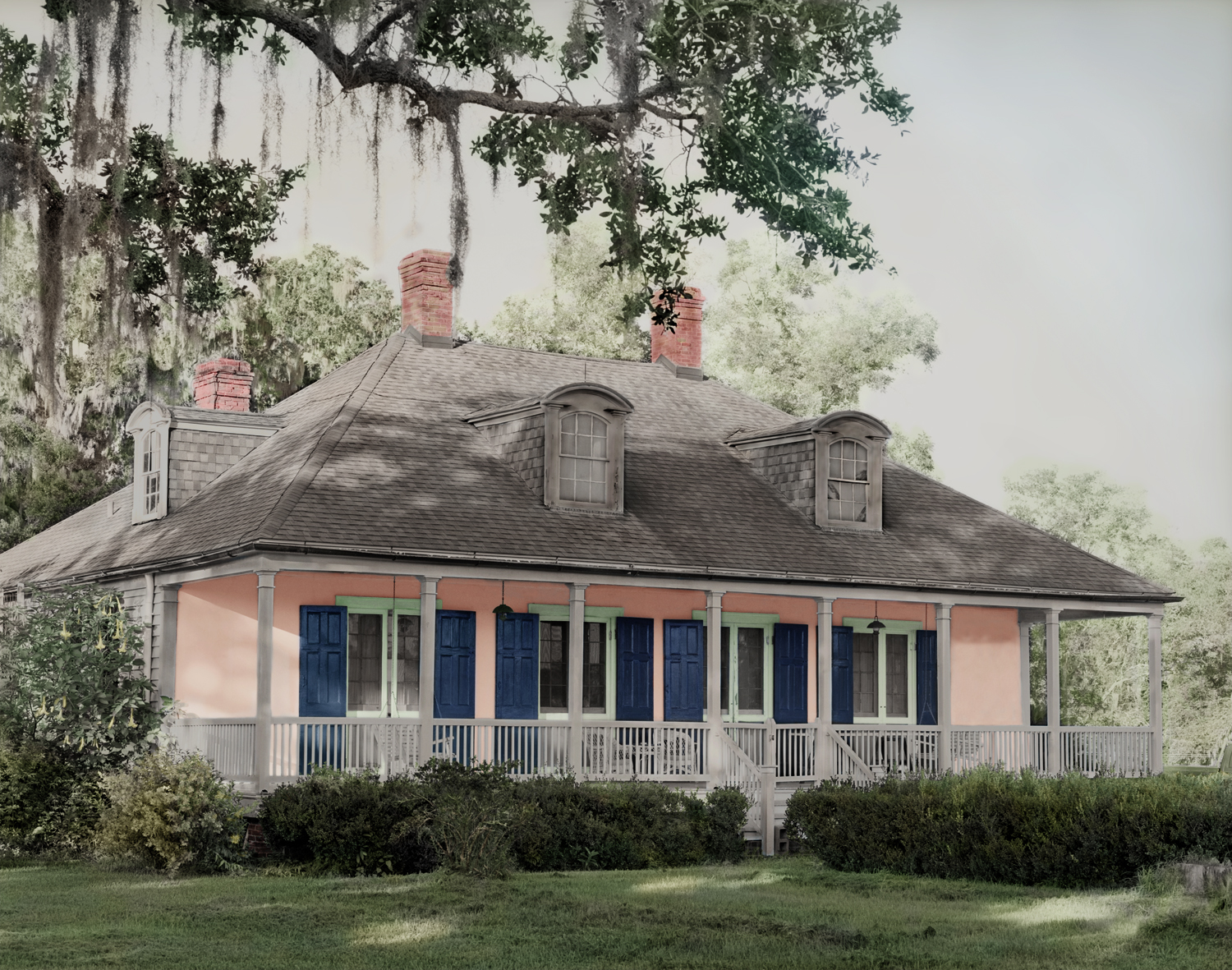 Evergreen Plantation, Creole Architecture House Plans