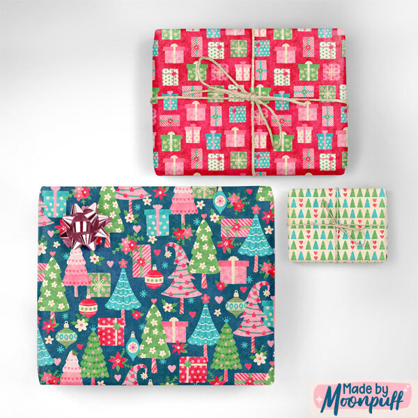 Chaotically Cute Christmas Wrapping Paper