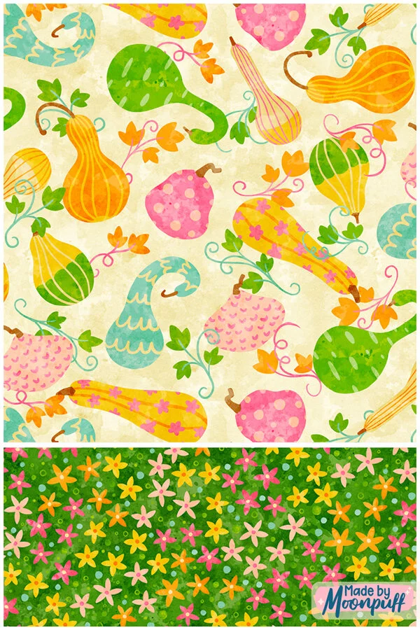 Watercolor Gourds