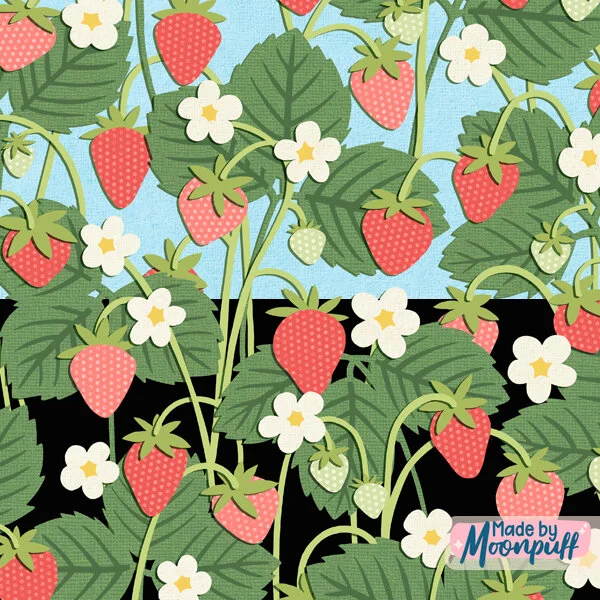 Papercut Strawberry Alternate Color Options