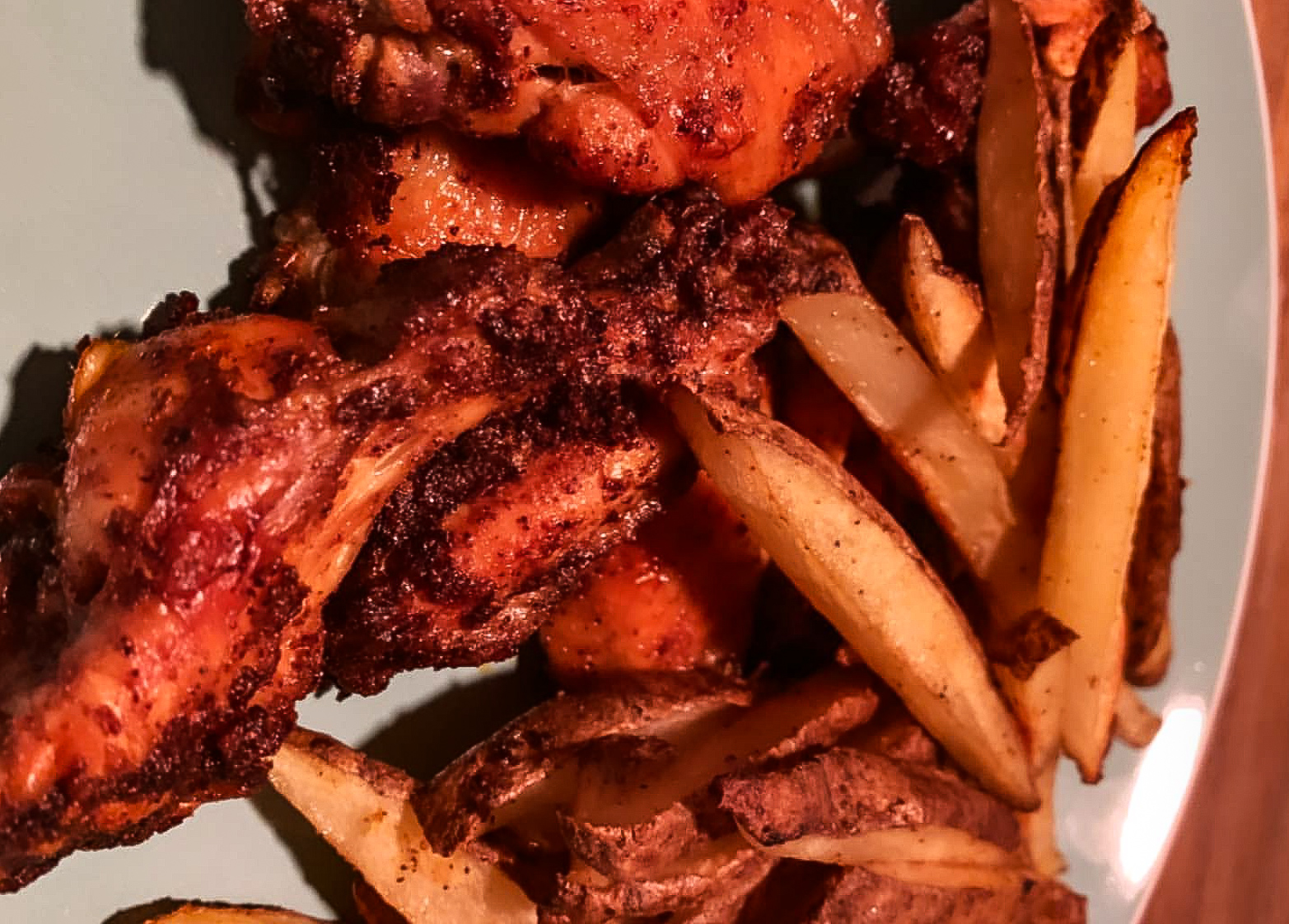 Baked Wings &amp; Fries Recipe