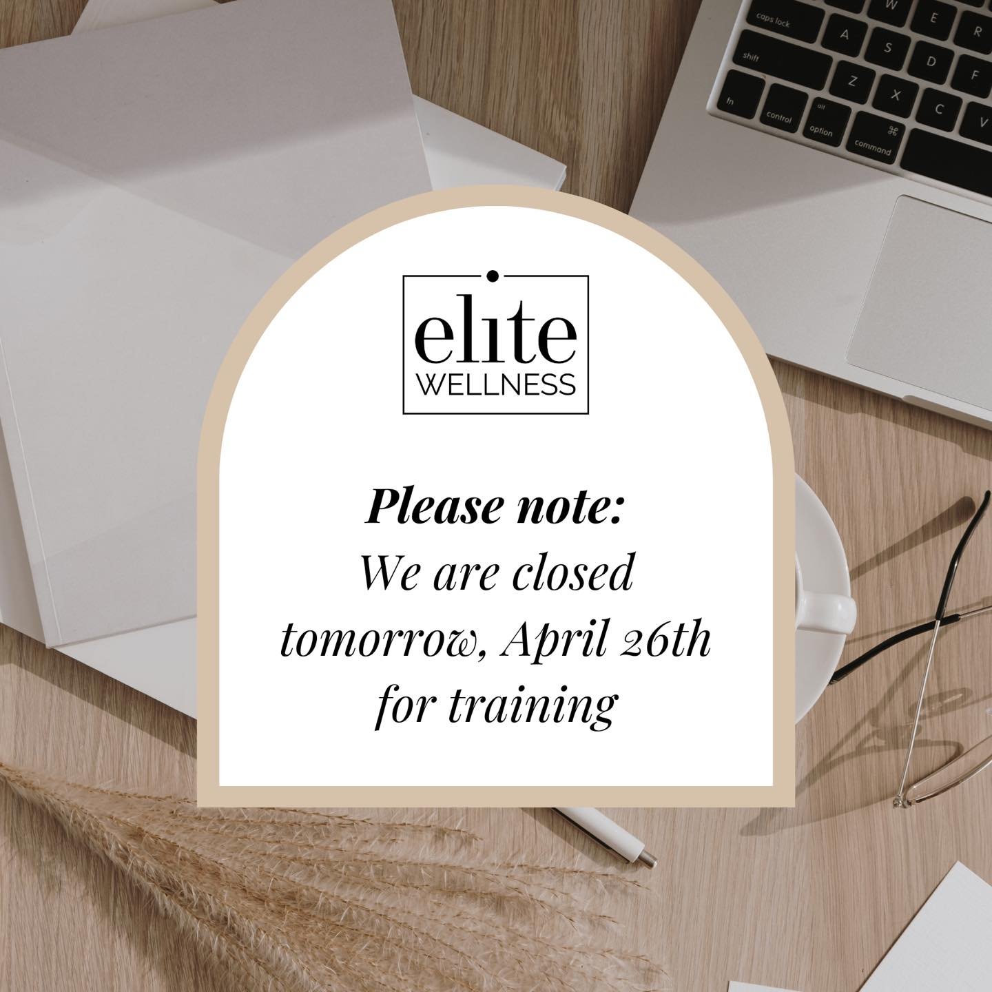 We will be closed tomorrow for some leadership training to maintain our top notch service to our patients. Come see us today or we will see you next week. 🫶🏼