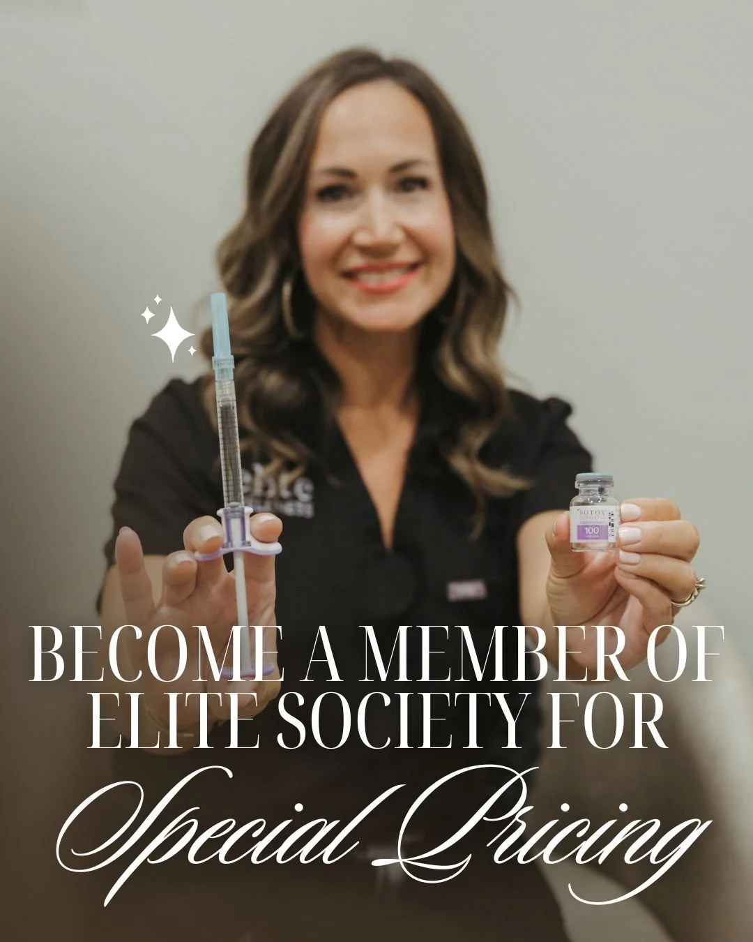 Your wellness routine just got an upgrade. 💁&zwj;♀️
With The Elite Society Memberships, you&rsquo;ll enjoy year-round savings, free hydrafacials, toxin discounts, and even hormone optimization all customized to your wellness goals.

Don&rsquo;t wait