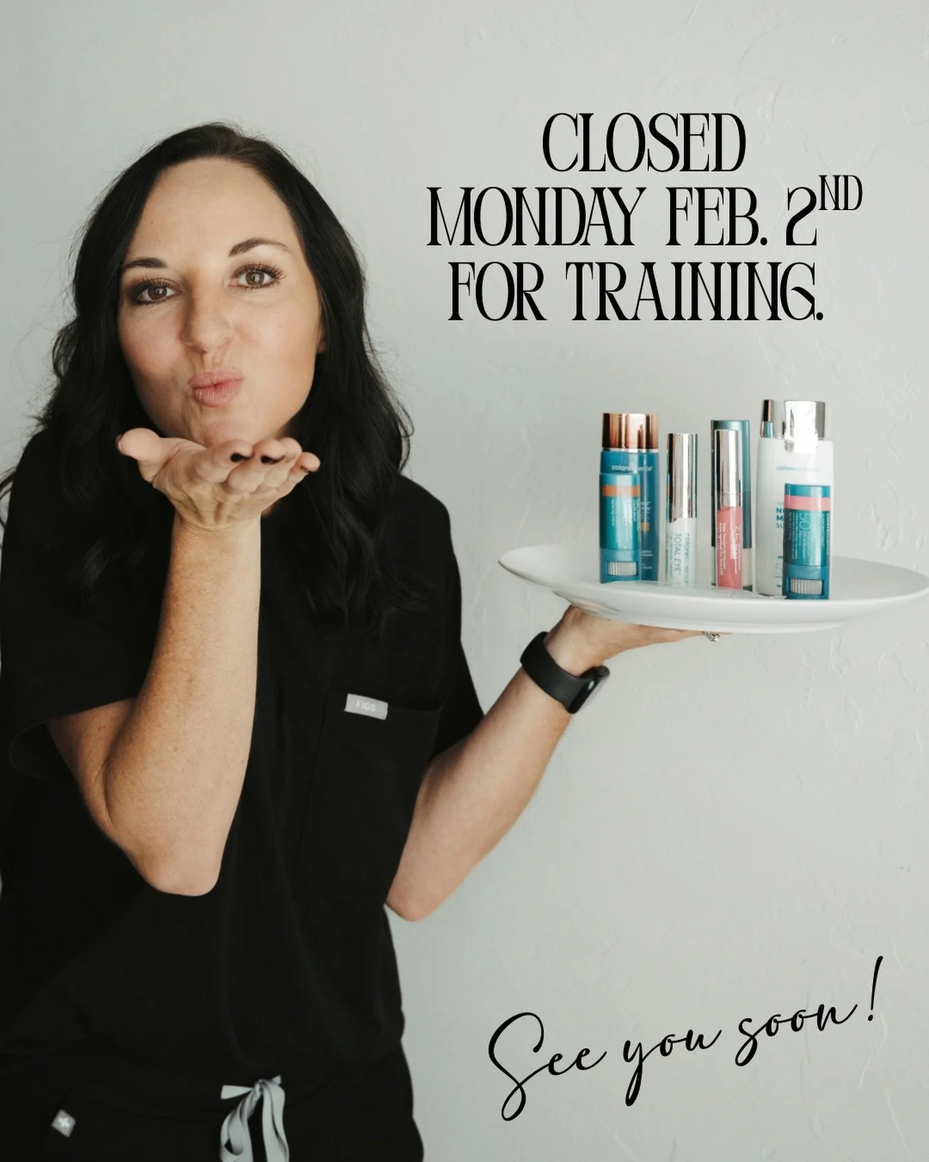 We&rsquo;ll be closed Monday, February 2nd for staff training. ✨
Investing in education so we can continue bringing you the very best in care.

See you soon! 💋