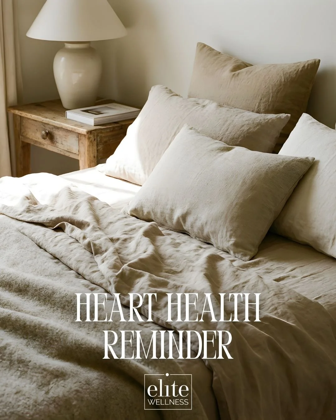 Sleep + stress matter more than you think 💤❤️

Quality sleep and stress management play a huge role in heart health. Chronic stress and poor sleep can impact blood pressure, inflammation, and metabolism.

This week&rsquo;s reminder:
&bull; Aim for 7