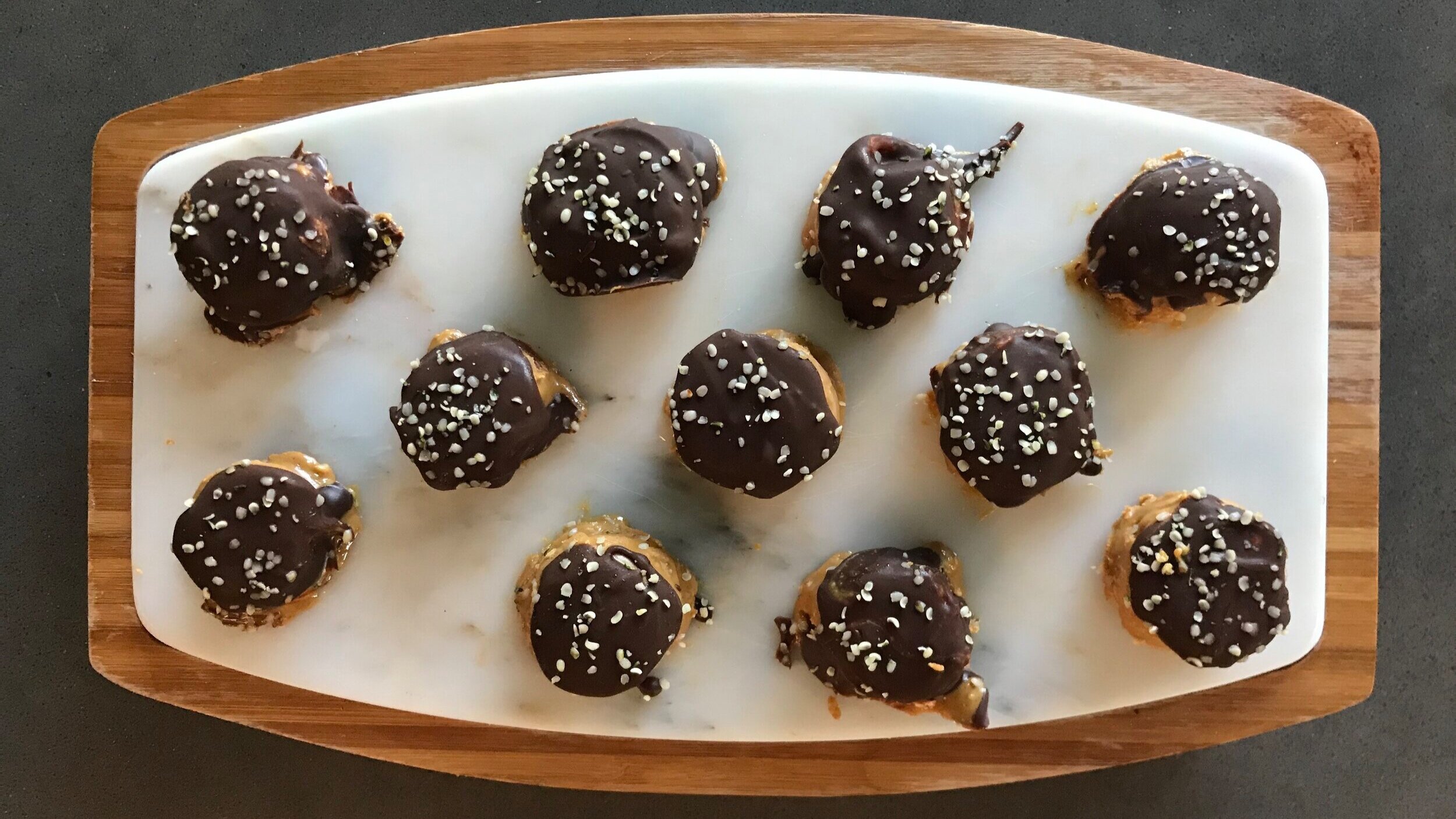 Frozen Chocolate Peanut Butter Banana Bites Gf Df Vegan Julie Walton Health