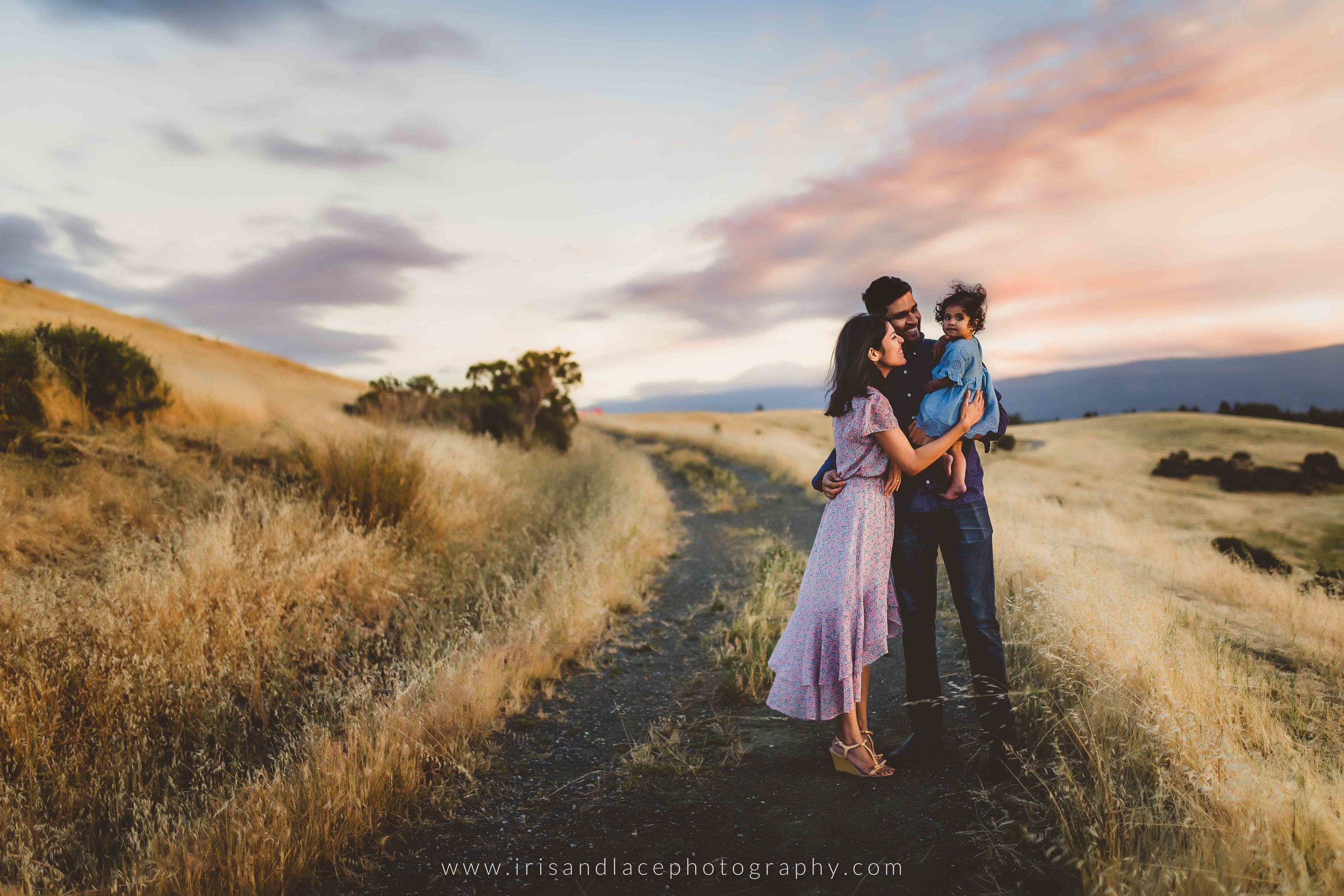 Outdoor sunset family session in Mountain View  |  Iris and Lace Photography  |  SF Bay Area 