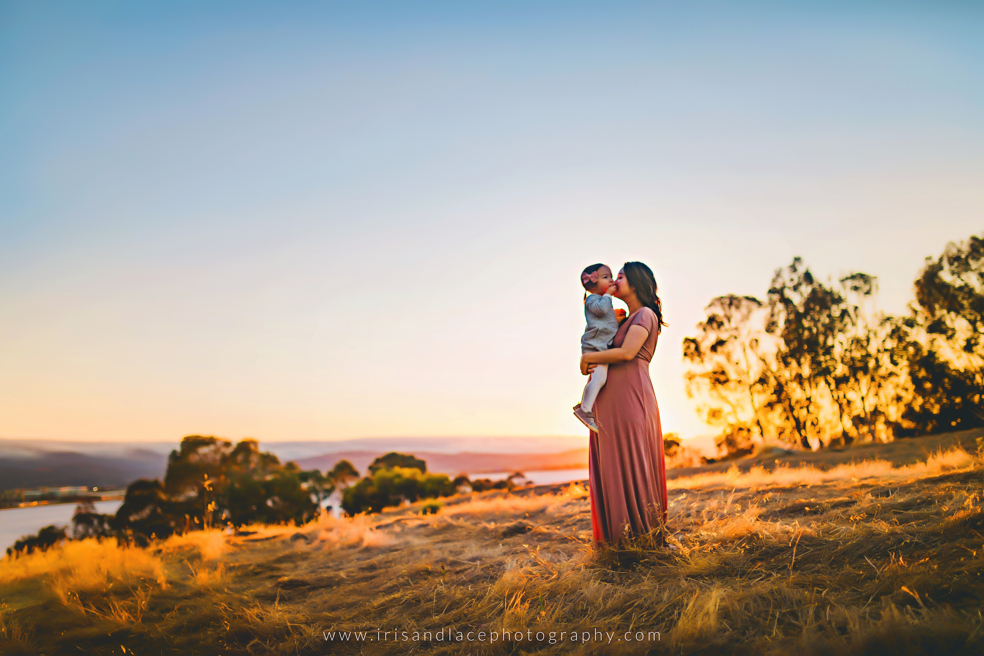 Mother daughter pregnancy photo session Palo Alto