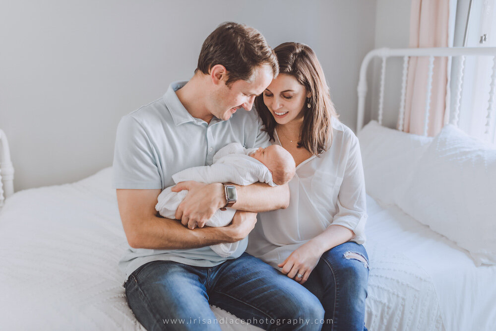 In-home lifestyle newborn photography session
