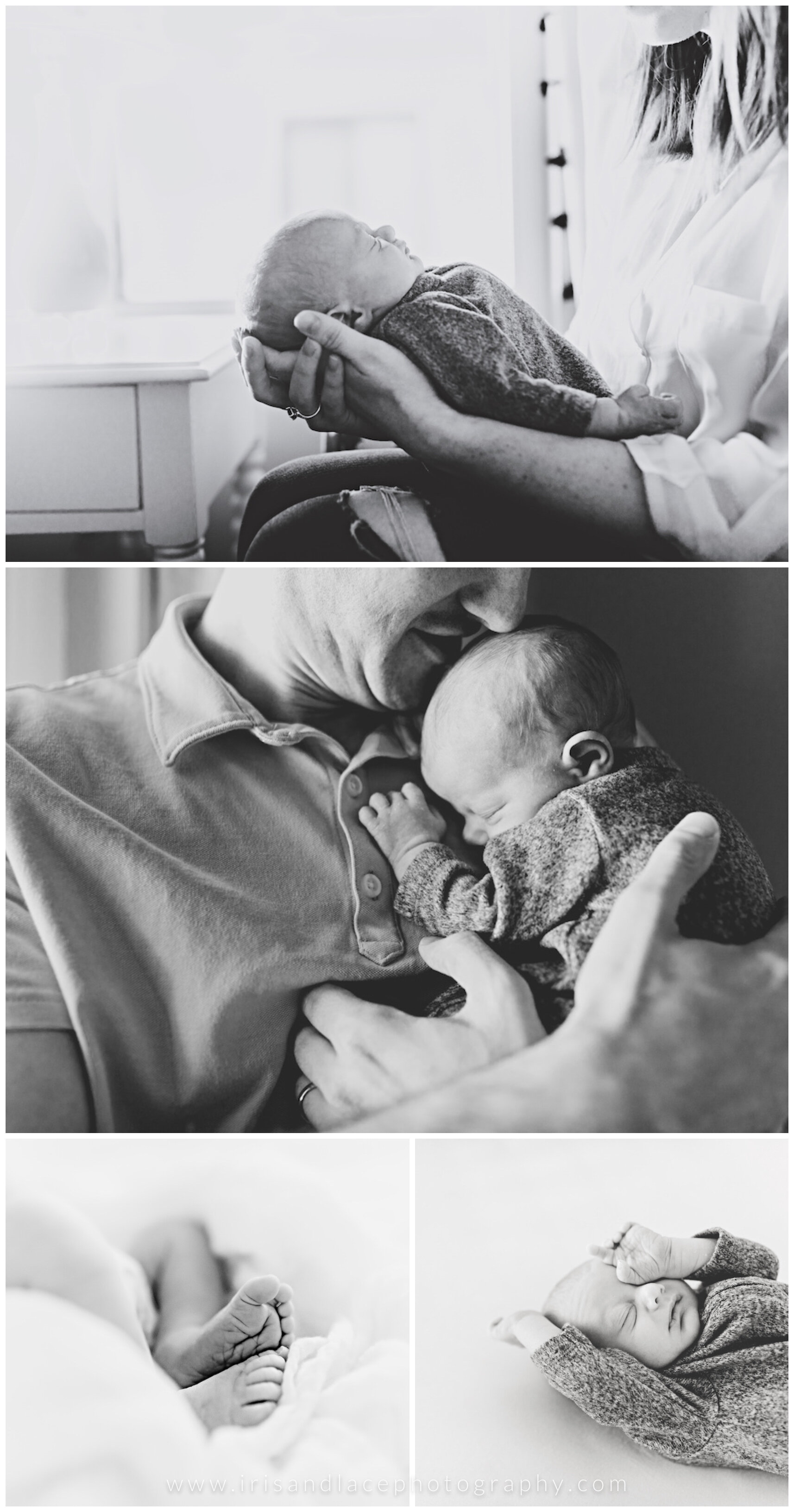 Black and White Newborn Photography  