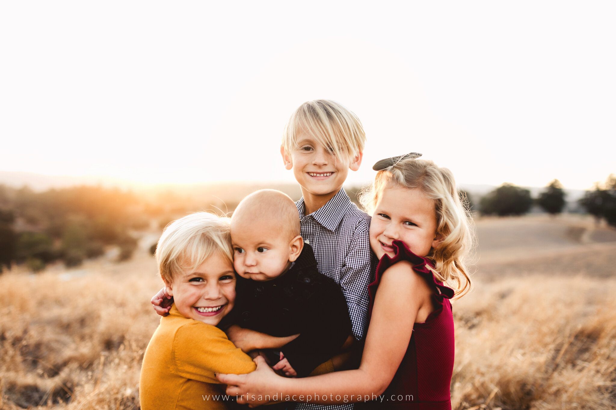 Outdoor California Family Photos at Sunset  |  Iris and Lace Photography