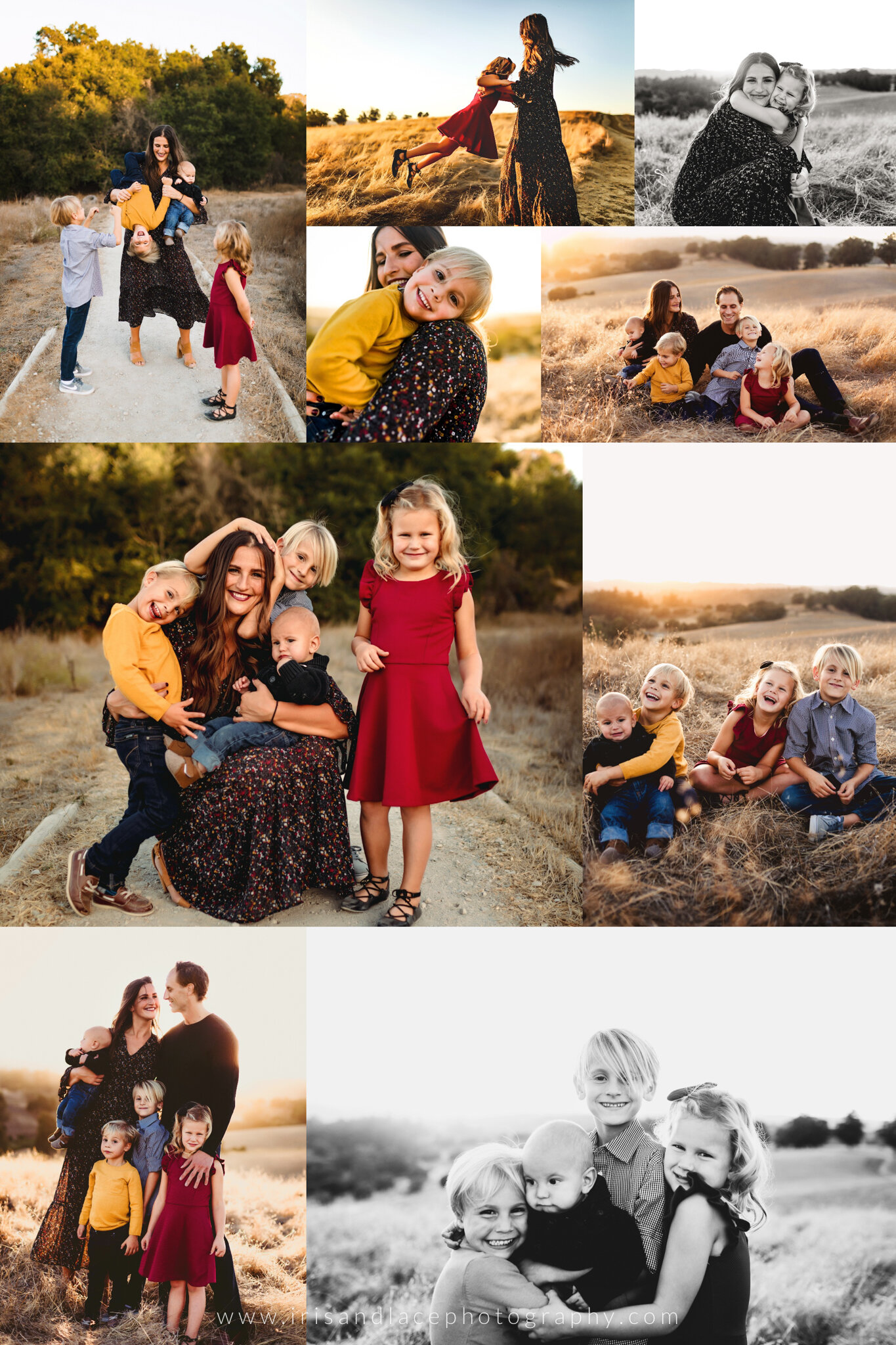 SF Bay Area Peninsula Family Photographers outdoor sunset in Silicon Valley  |  Iris and Lace Photography