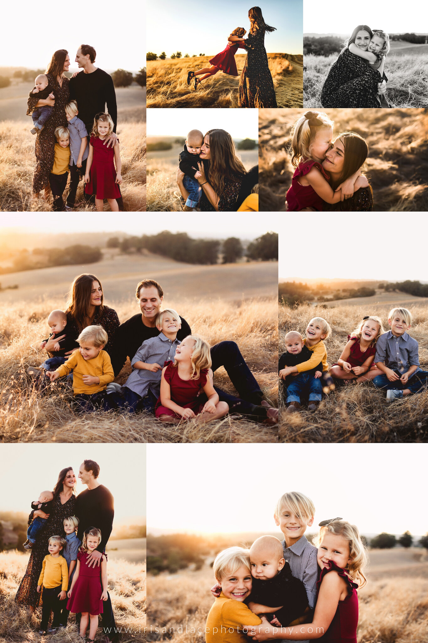 Family Photos in Silicon Valley at Sunset  |  Iris and Lace Photography 