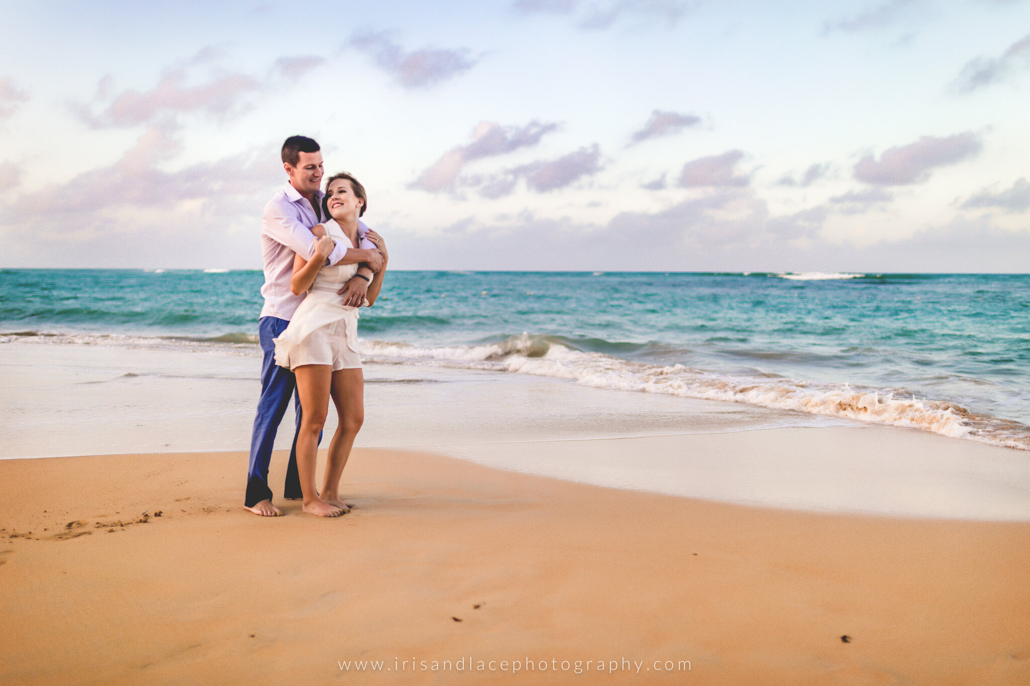 Lifestyle Beach Engagement and Elopement Pictures  |  Iris and Lace Photography