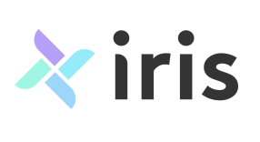 IRIS logo with a colorful abstract icon and the word 'iris' in lowercase