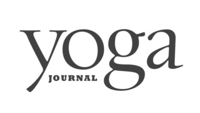 Logo for Yoga Journal with the words 'yoga' and 'journal'.