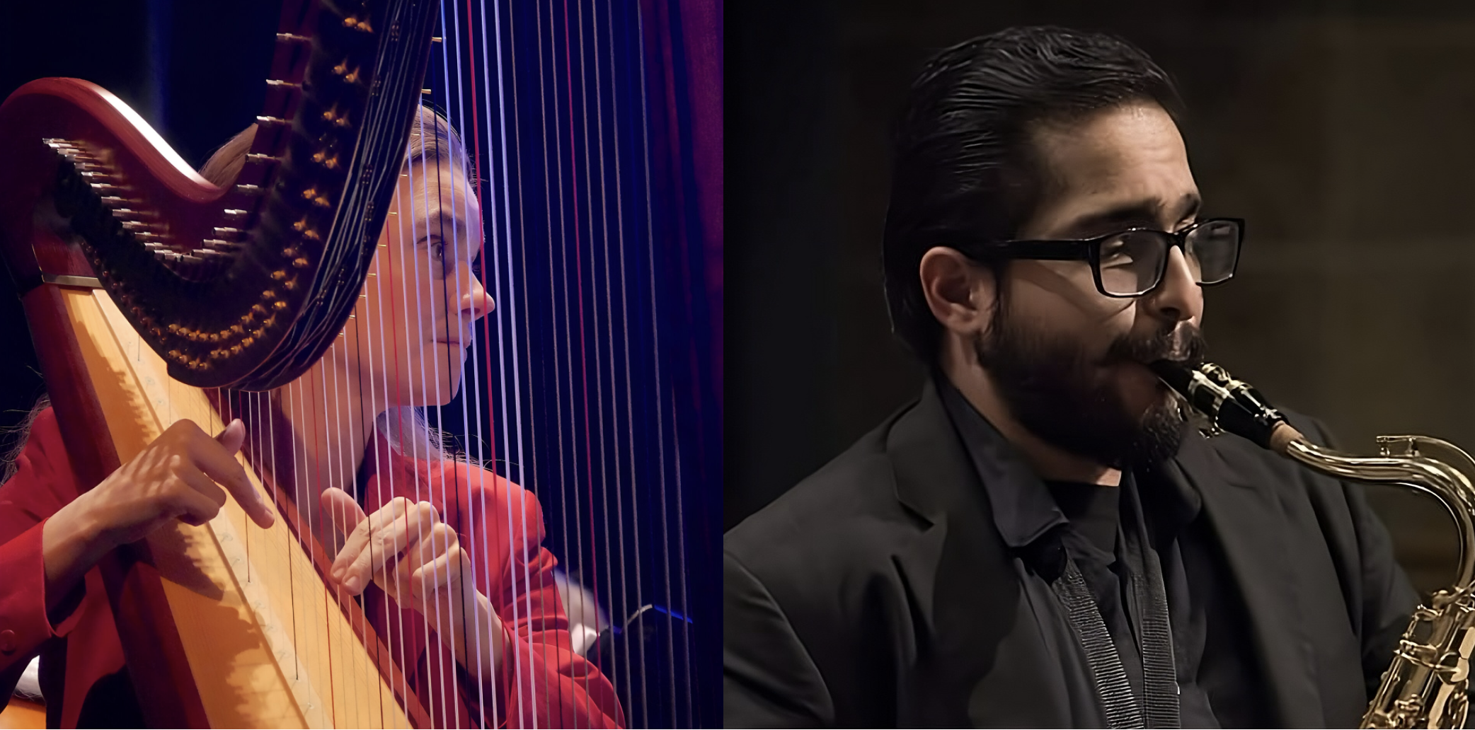 Vanessa Fountain (harp) & Emanuel Esparza (flute & alto saxophone)