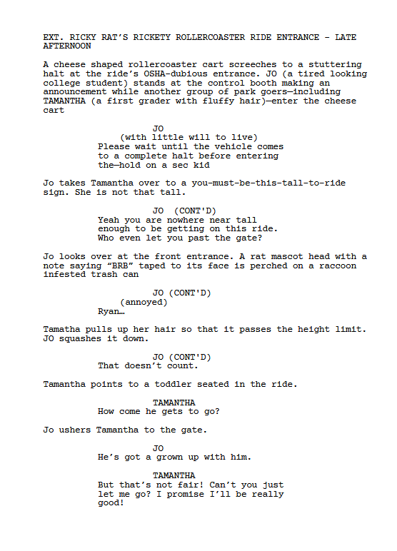 Script Excerpt