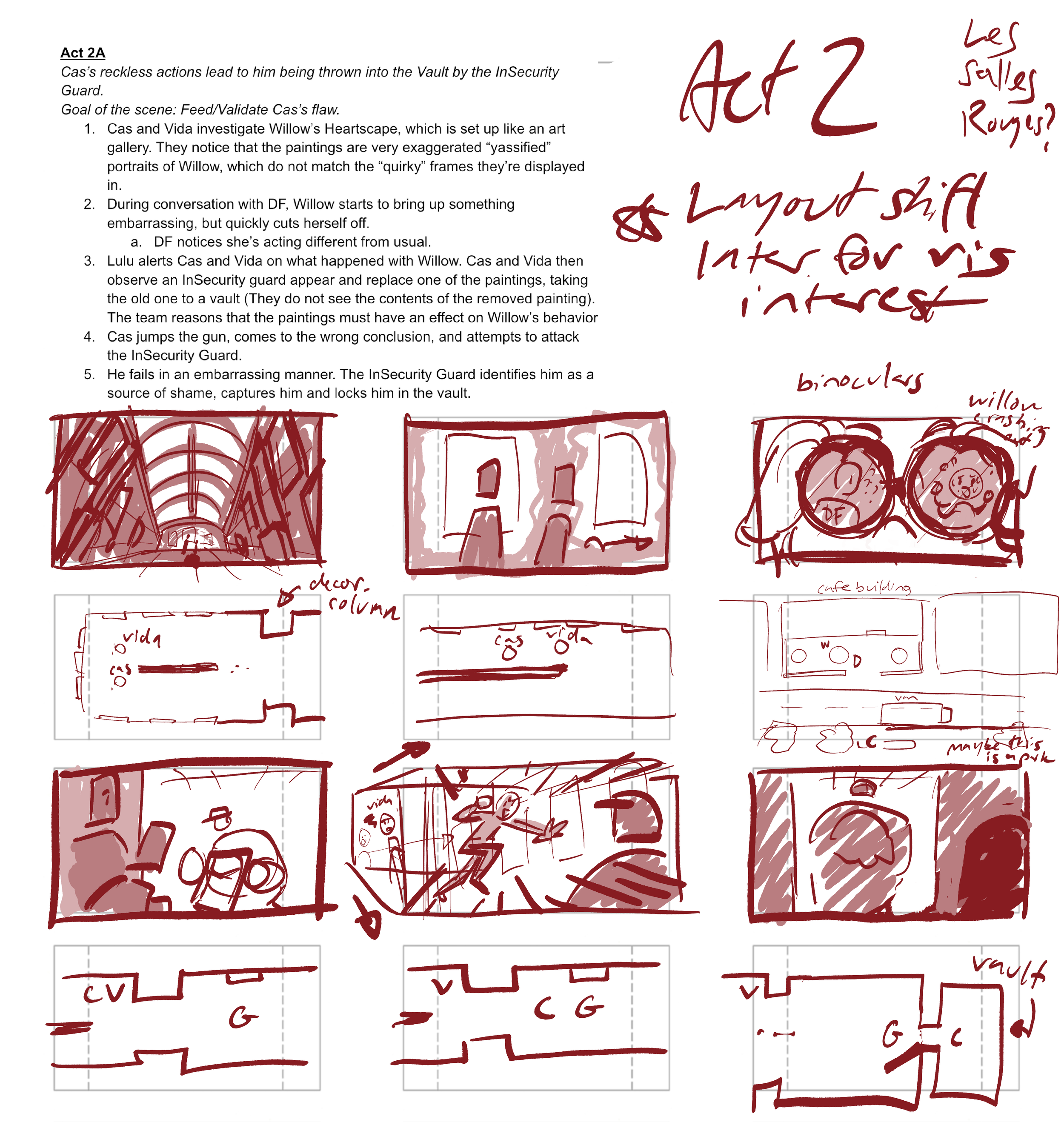 Act 2 mapping (version 1)