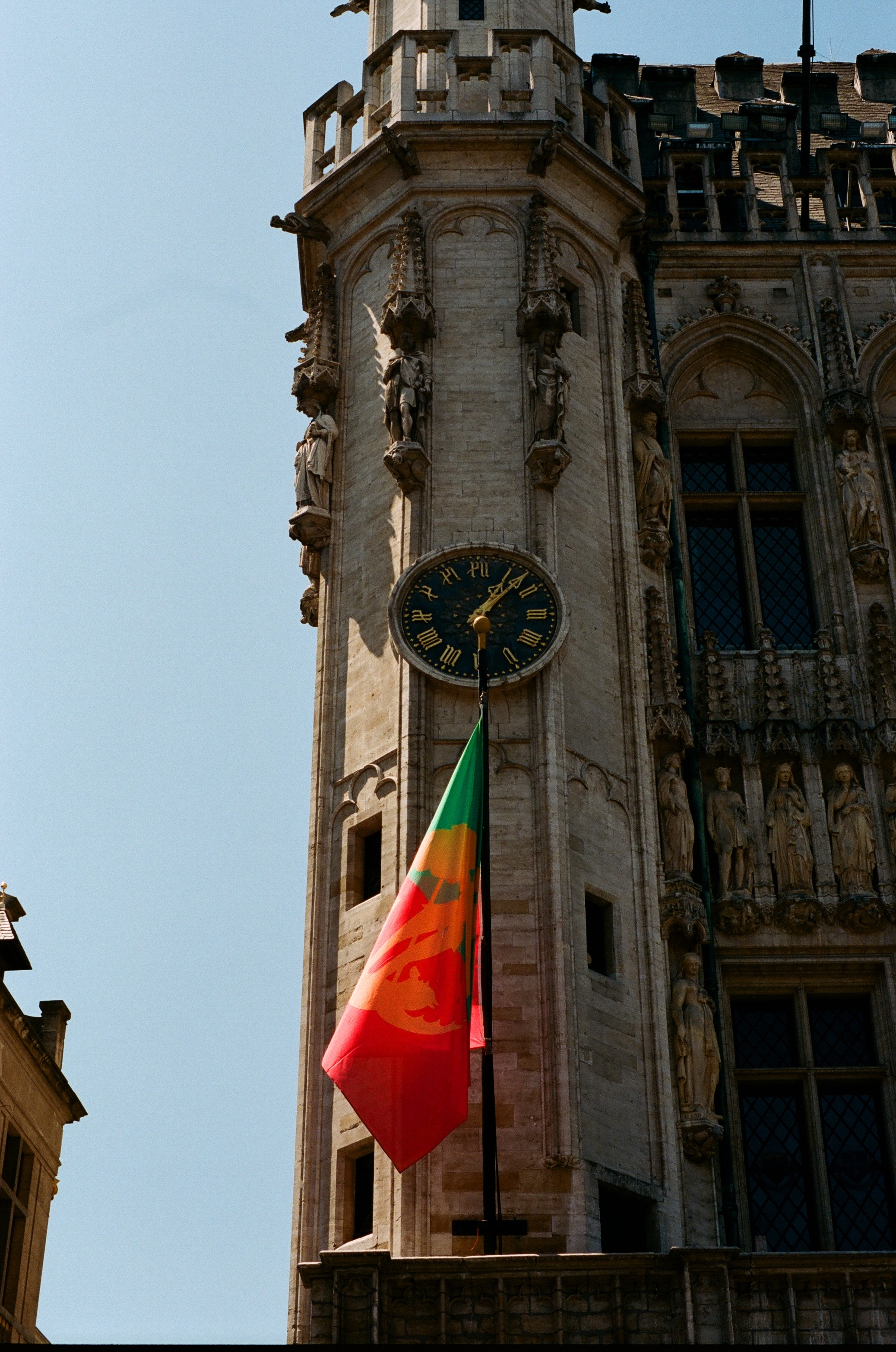   Clock Tower in the Grand Plaza, Brussels  