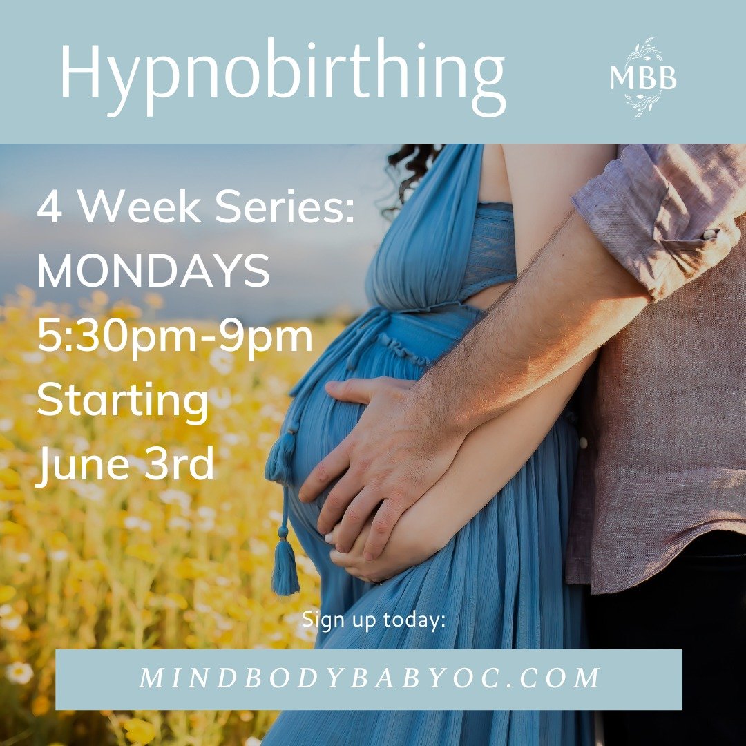☀️ 2024 SUMMER HYPNOBIRTHING ☀️
for FALL babies due Aug-Oct!

All classes are now offered with both in person AND live virtual options 💻

In this 4 week series we cover:
▪️ The mind/body connection
▪️ How fear affects labor, and how to release it
▪️