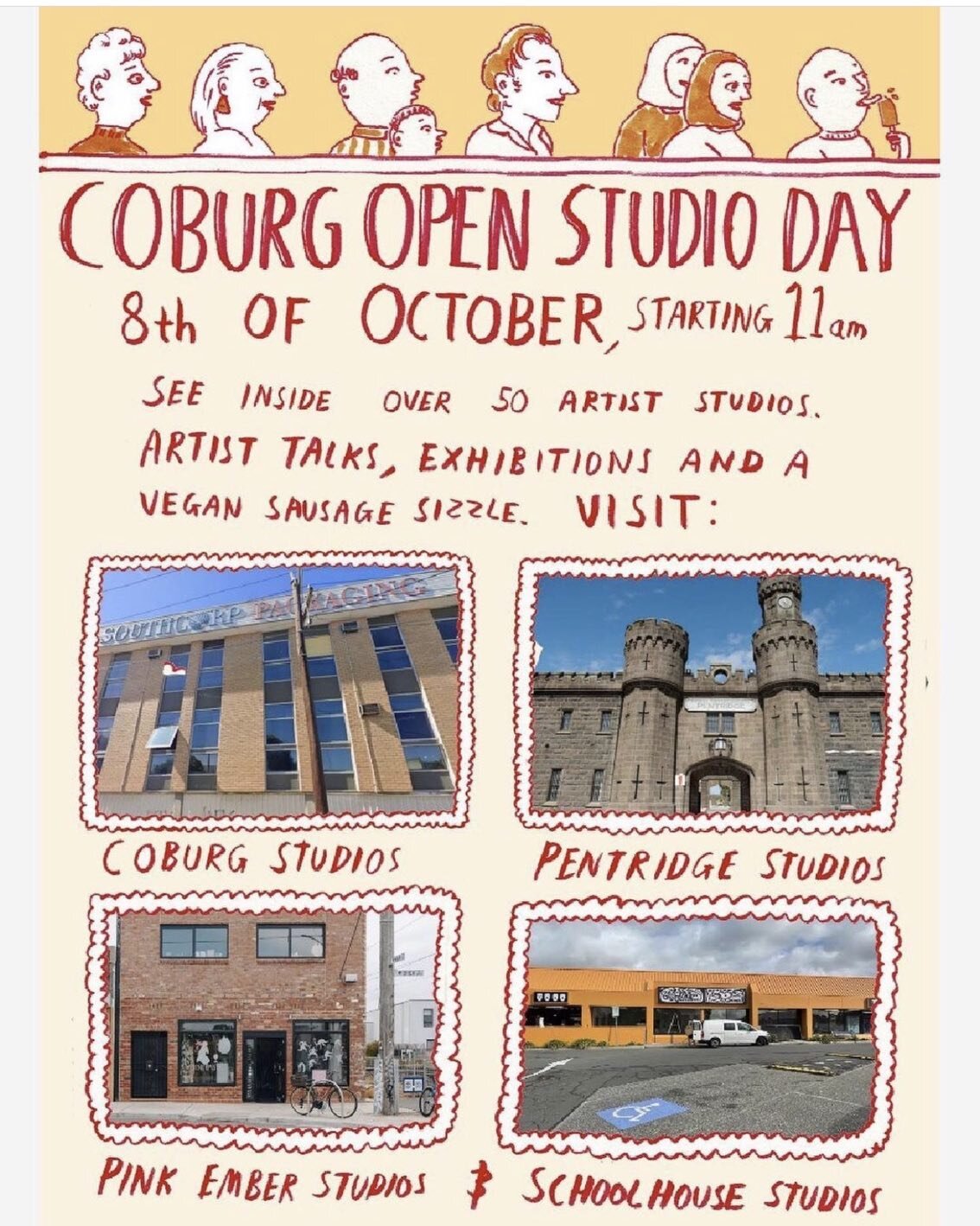 If you are in the vicinity come to the Coburg studios open day on Saturday 8th October. Four different studios to visit and lots of artists to chat to including myself and @doylee_art. @coburgstudios