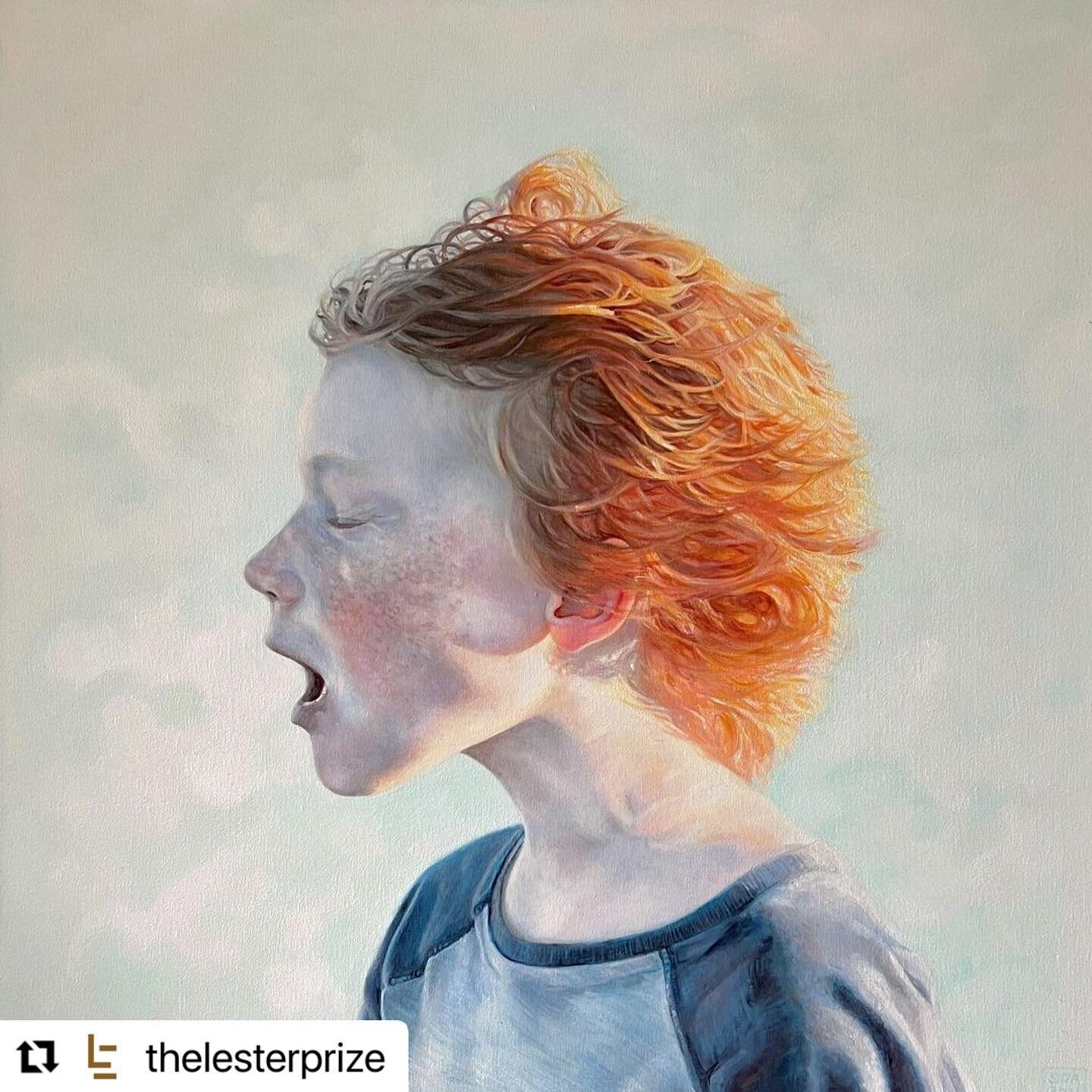 Absolutely thrilled to win the Baldock Family People&rsquo;s Choice Award for the 2022 Lester Portrait Prize. Congratulations to all the other finalists, massive thanks to the lovely staff and sponsors of the Lester, and to the people who voted for m