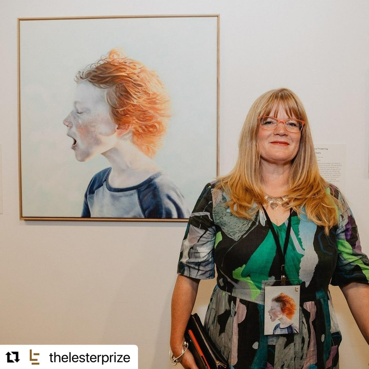 At the opening for the Lester Prize 2022 in October. So lovely to meet the other artists and the amazing team behind the Lester Prize.

Repost @thelesterprize