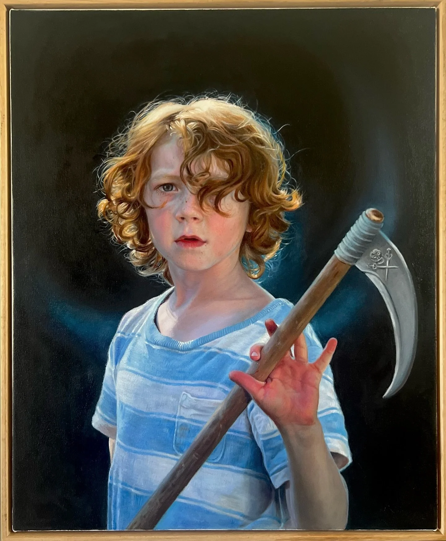 I haven&rsquo;t had much time to paint this year so this work has taken a very long time to finish! I think it&rsquo;s done&hellip;..if I don&rsquo;t stop now it&rsquo;ll become my life&rsquo;s work 😆

&lsquo;Child&rsquo;s Play&rsquo; - oil on canva