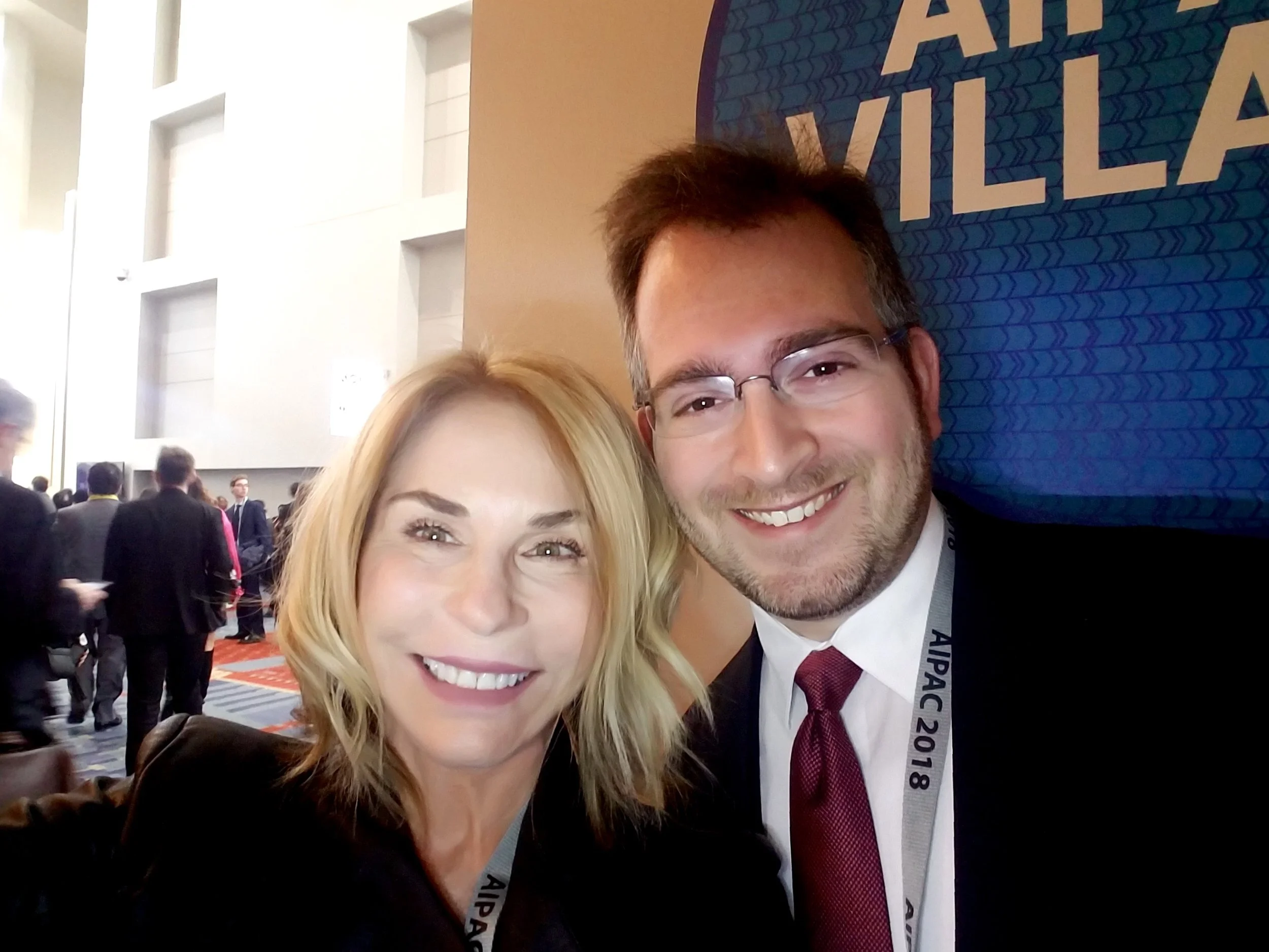 Lana Melman w. Noam Gilboord, Chief Operating Officer at Jewish Community Relations Council of New York