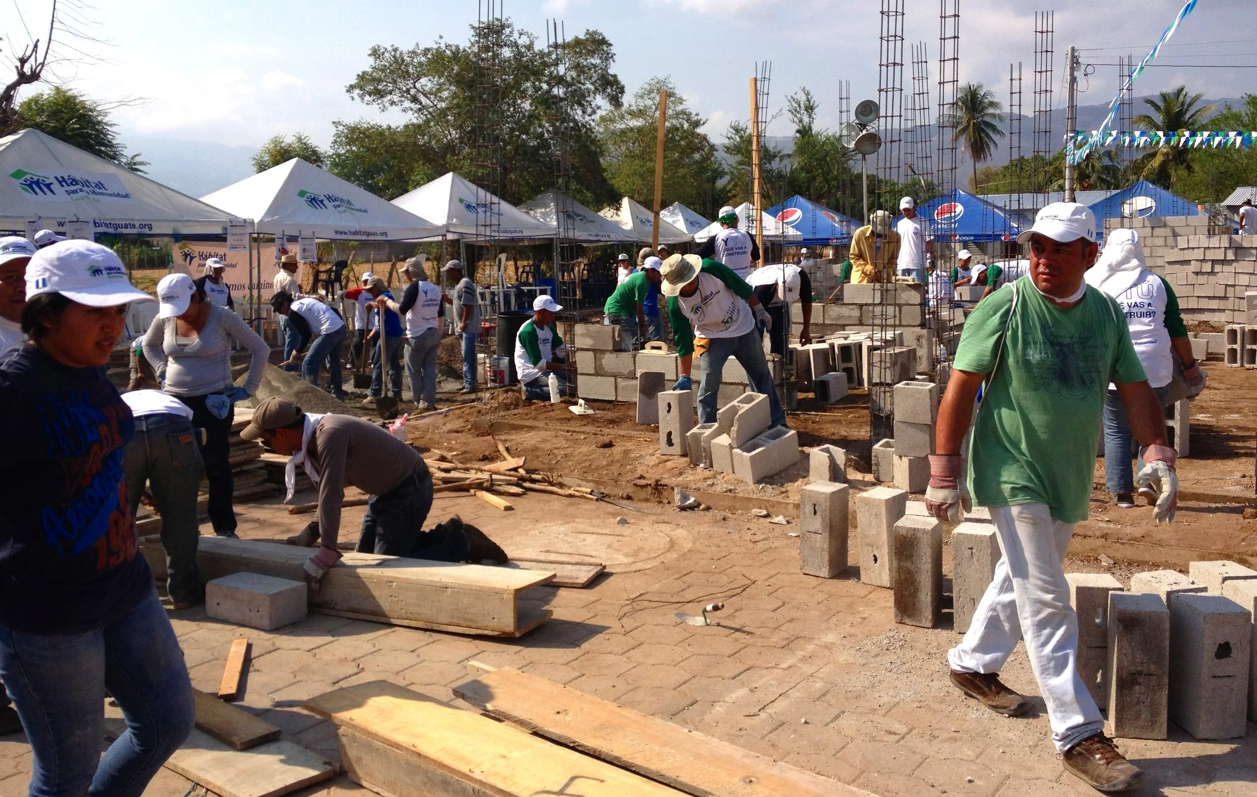 Proyecto de Habitat para la Humanidad Guatemala en Zacapa.