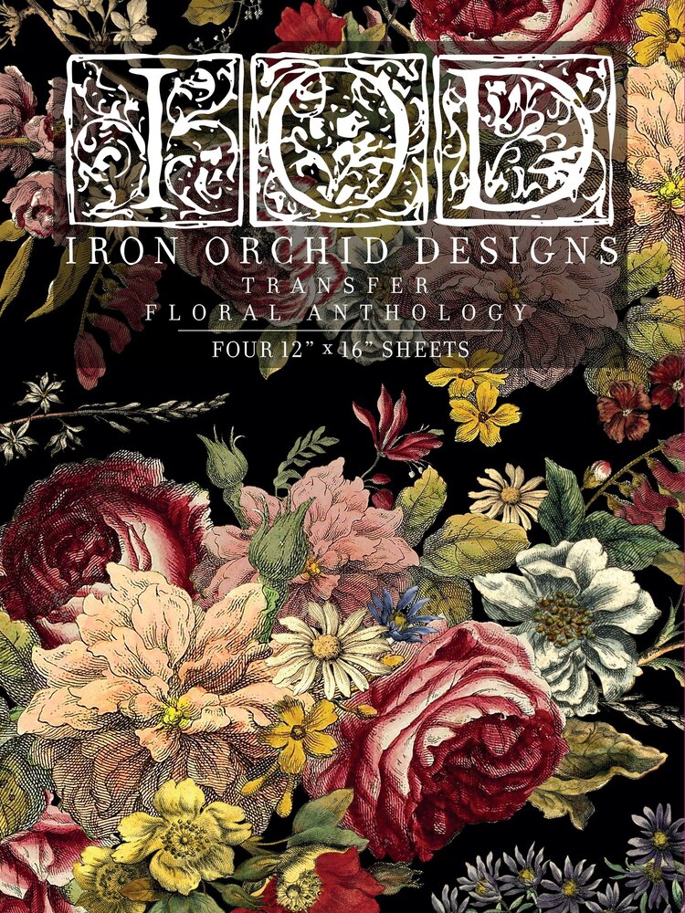 Astoria Foliage IOD Paintable Transfer Iron Orchid Designs
