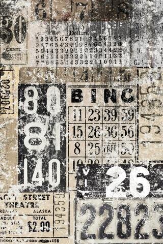 Grunge Numbers 09 -  Roycycled Decoupage Papers