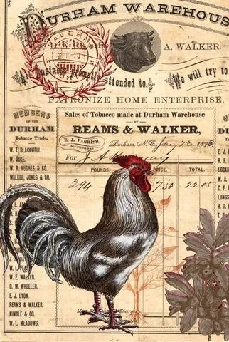 Rooster 04 -  Roycycled Decoupage Papers