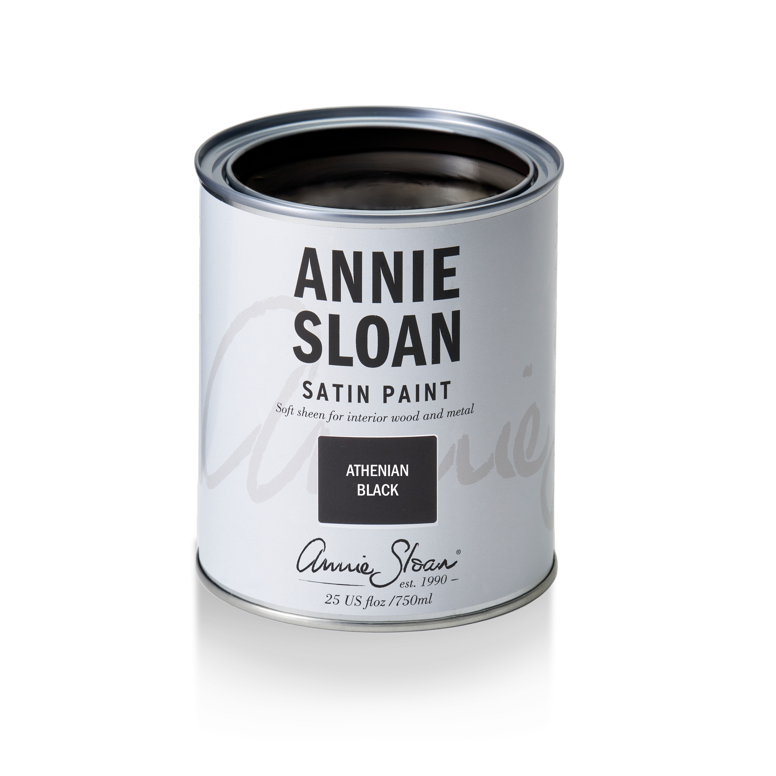 ATHENIAN BLACK ANNIE SLOAN SATIN PAINT (750ML)