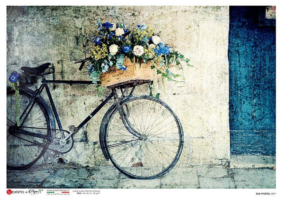 Decoupage Rice Paper ∙ Paper Designs Bicycle Old Photos ∙ Decoupage Queen ∙ Rice Paper Decoupage ∙ Decoupage Paper