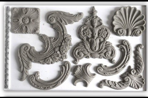 Classic Elements - 6x10 Decor IOD Mould Iron Orchid Design  - 1.00 shipping available