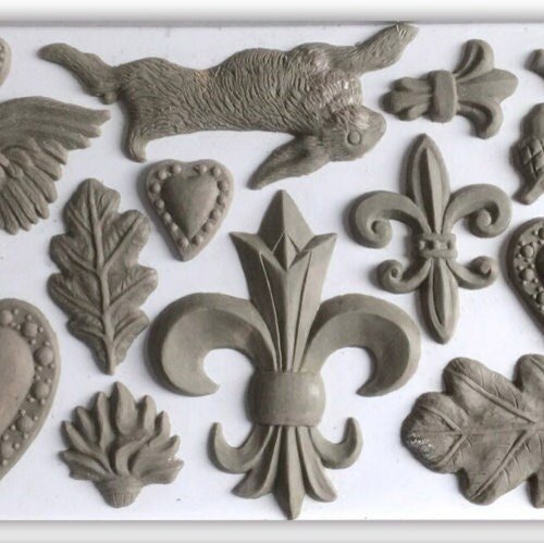 Fleur De Lis - 6x10 Decor Mould  - 1.00 shipping available