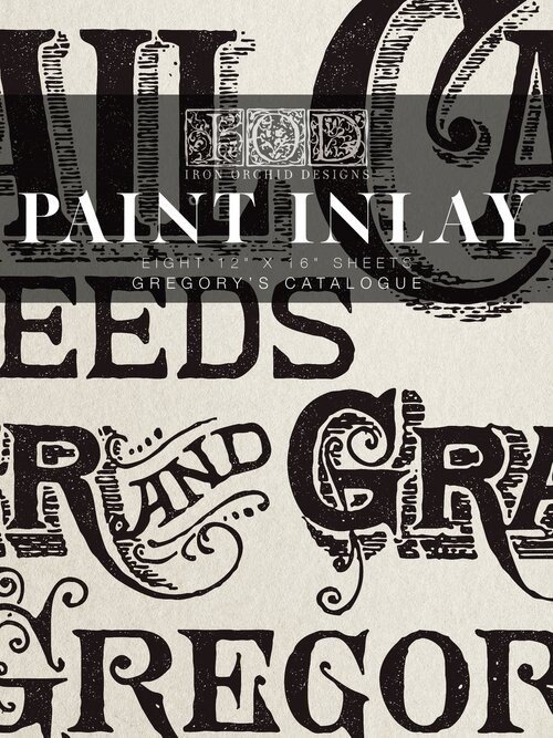 Gregory - IOD Paint Inlay Gregory's Catalogue 8 Sheets Iron Orchid Design - 1.00 shipping available