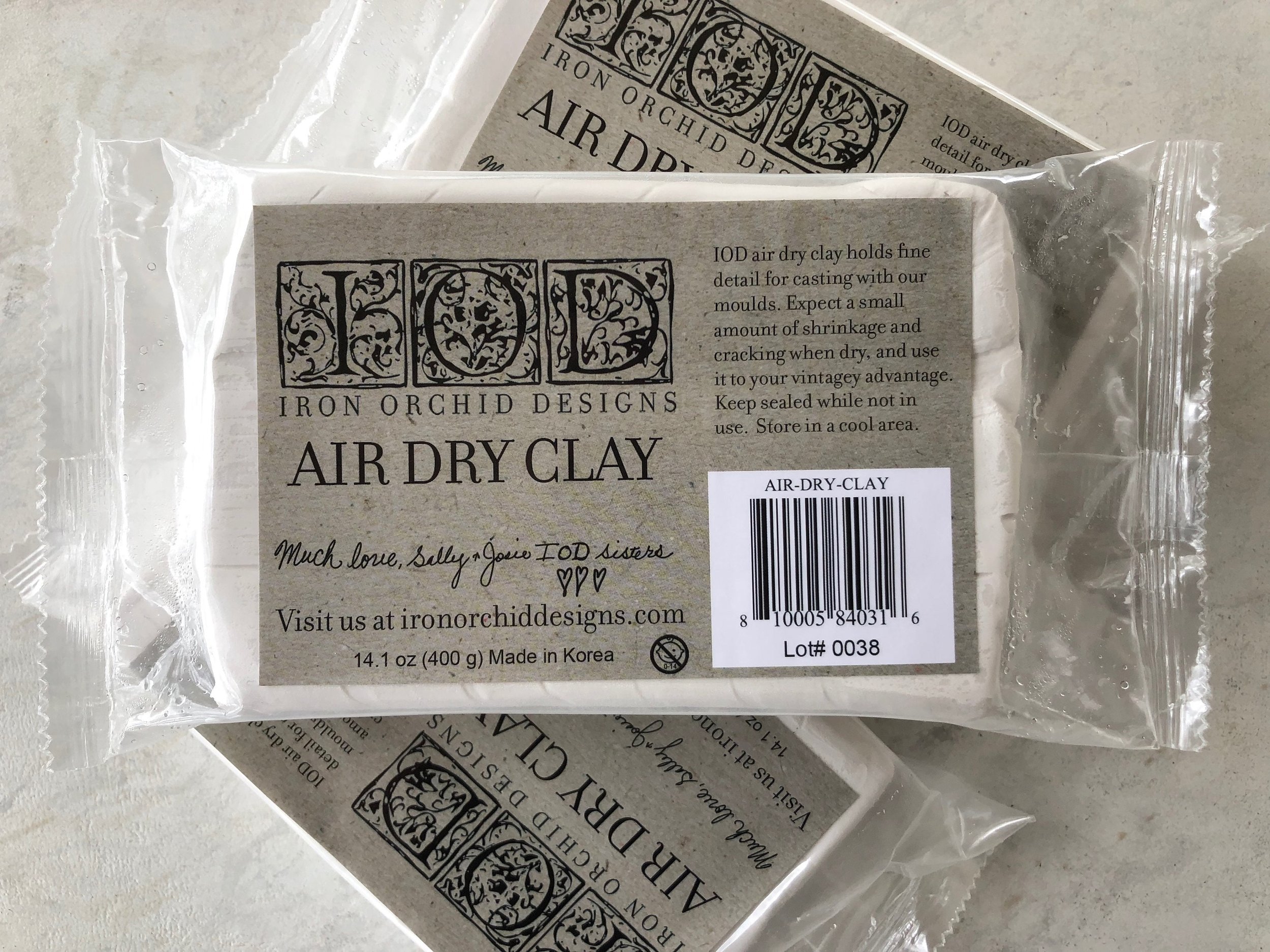 Air Dry Clay by IOD Iron Orchid Design (14oz) - 1.00 shipping available