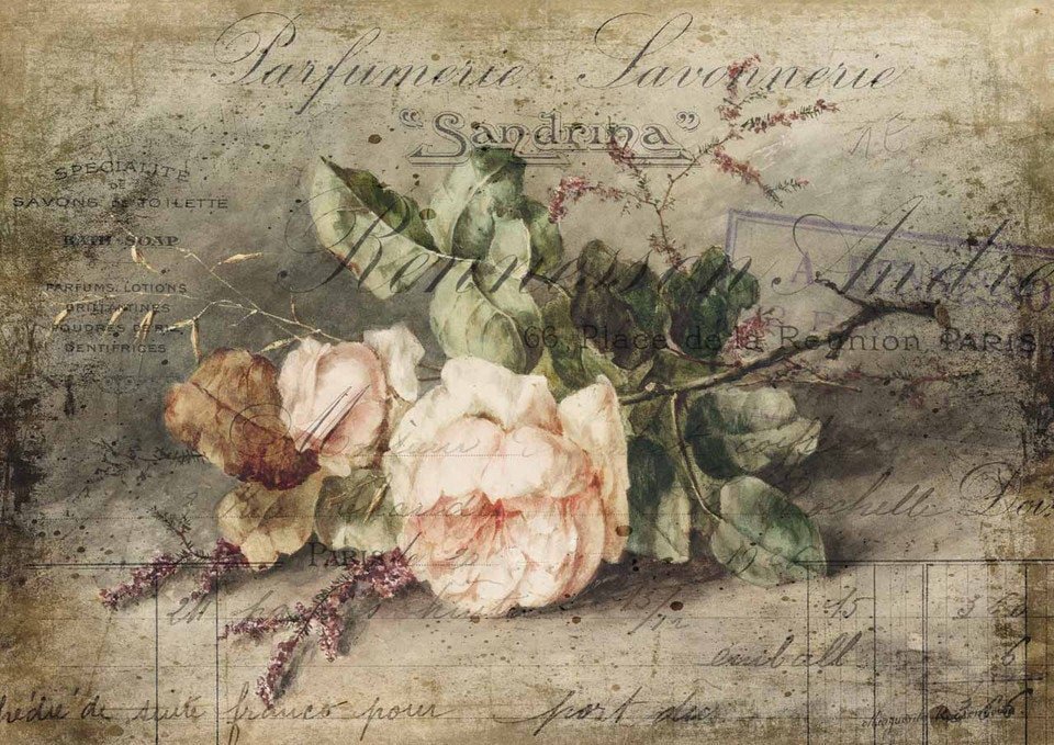 Decoupage Rice Paper-Sandrina  - Decoupage Paper