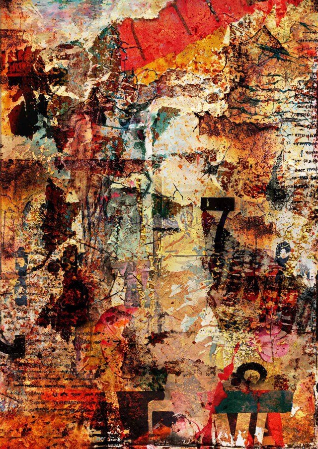 NEW Release Decoupage Rice Paper-Andy Skinner Mixed Collage ∙ Rice Paper Decoupage ∙ Decoupage Paper