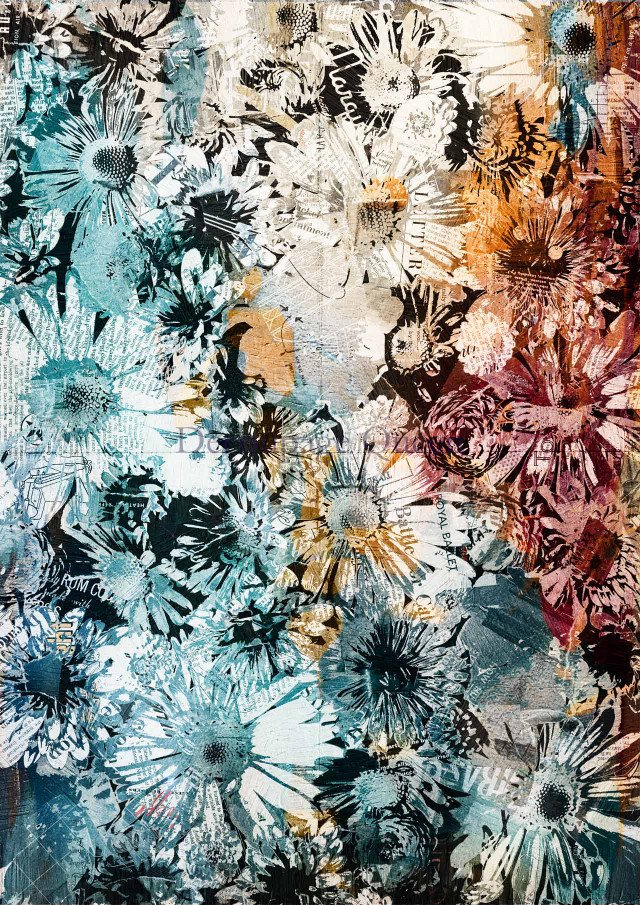 NEW Release Decoupage Rice Paper-Andy Skinner Floral Collage ∙ Rice Paper Decoupage ∙ Decoupage Paper