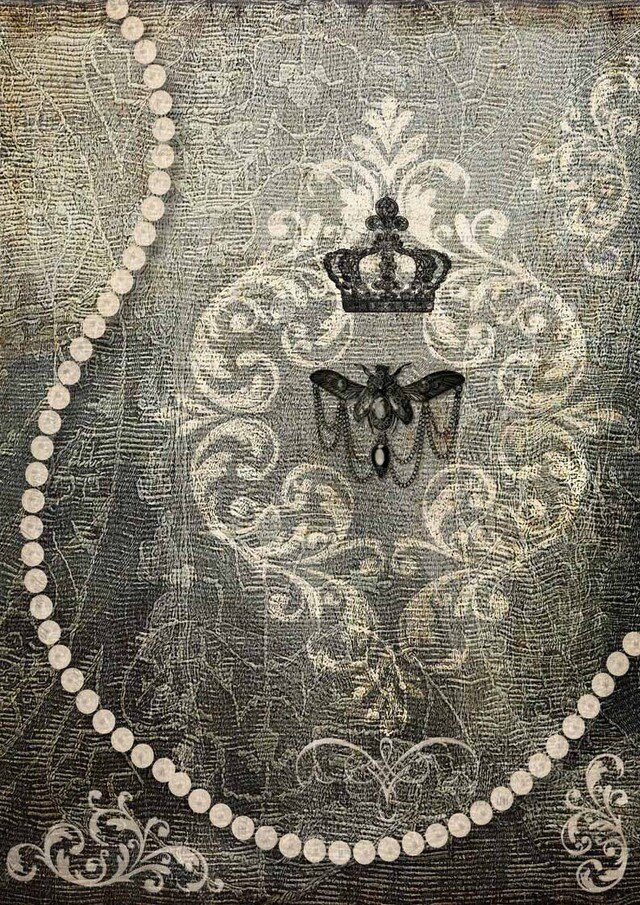 Decoupage Rice Paper- Bee Jewels  Rice- Decoupage Paper