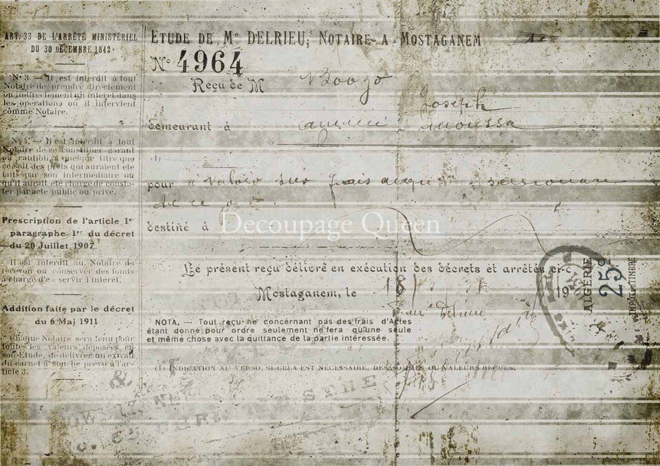 Decoupage Rice Paper- Spring Stripes- Decoupage Paper