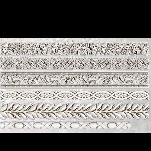 Trimmings 1 - 6x10 Decor IOD  Mould Iron Orchid Design  - 1.00 shipping available