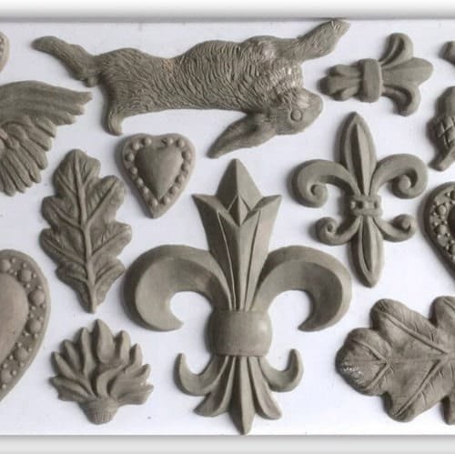 Fleur De Lis - 6x10 Decor Mould  - 1.00 shipping available