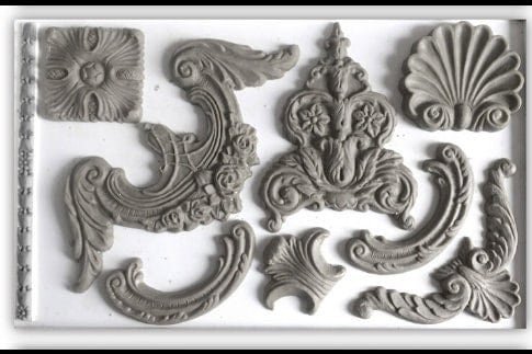 Classic Elements - 6x10 Decor IOD Mould Iron Orchid Design  - 1.00 shipping available