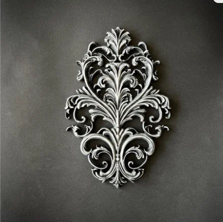 Baroque Emblem | Décor Moulds | Silicone Mould | LaBlanche | 8" x 5" | Limited Edition
