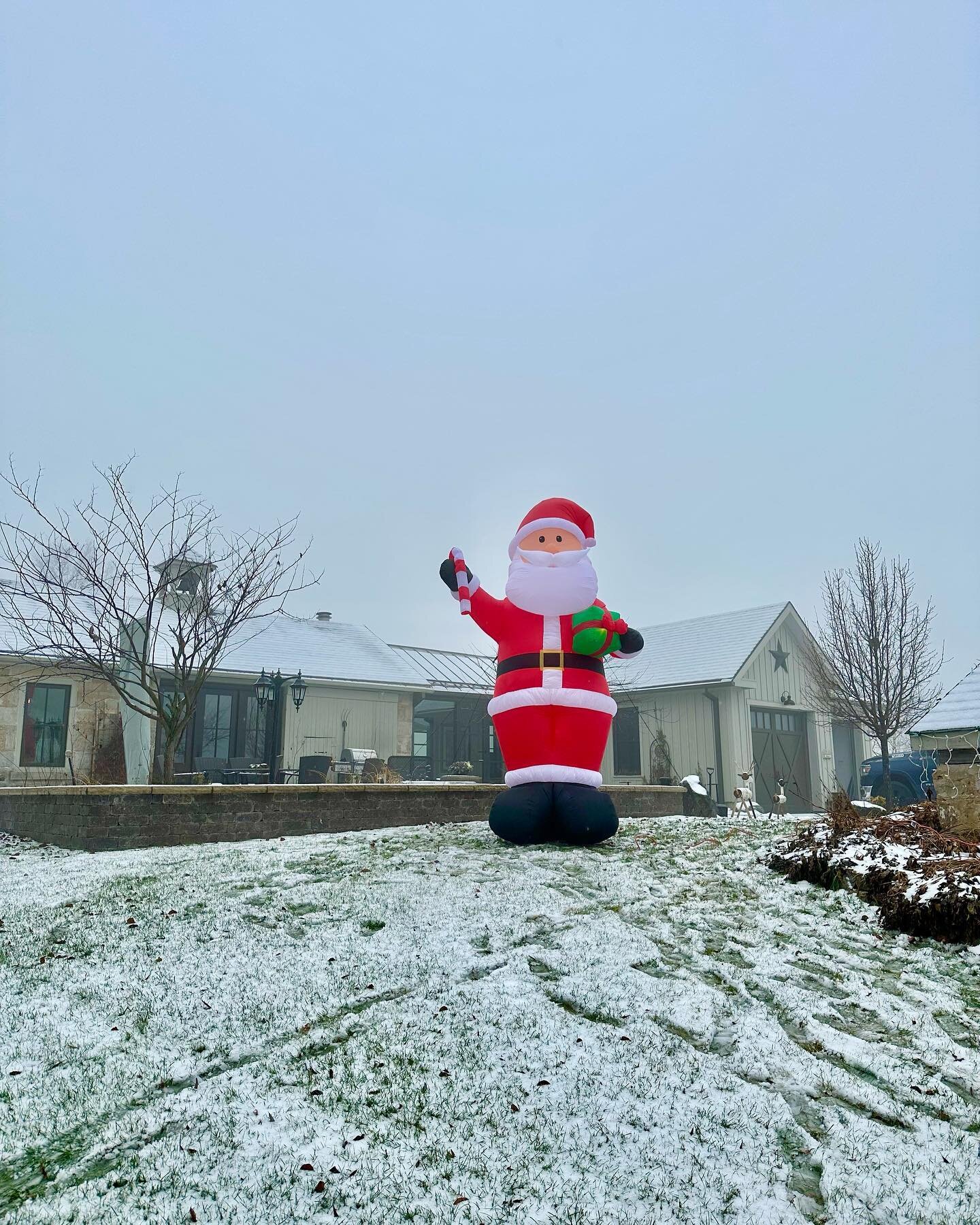 Why buy a small inflatable Santa when you can get a 12' tall one?! Wishing everyone a happy holiday season!